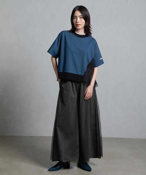 MARECHAL TERRE tシャツ リブチュールトップス レディース