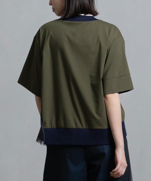 MARECHAL TERRE tシャツ リブチュールトップス レディース