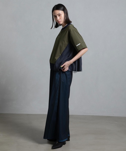 MARECHAL TERRE tシャツ リブチュールトップス レディース