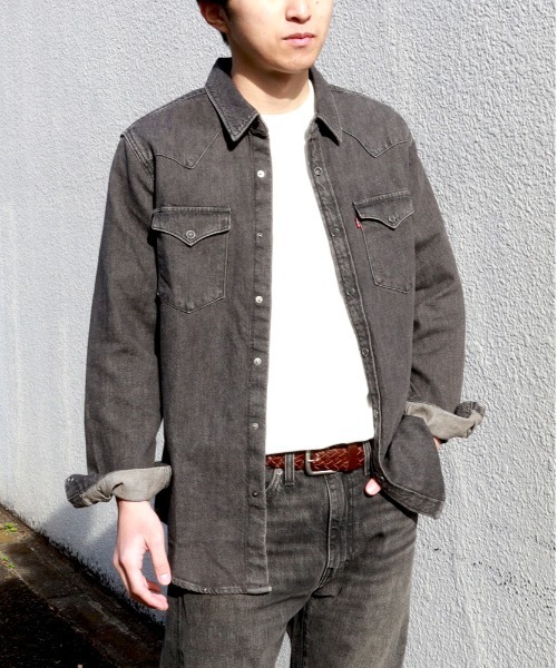 リーバイス　デニムシャツ Levi's リーバイス シルバータブ オーバーサイズ デニム シャツ