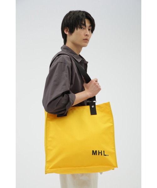 MHL.トートバッグ 無地 ブラック MHL. トートバッグ ADJUSTABLE STRAP TOTE レディース メンズ