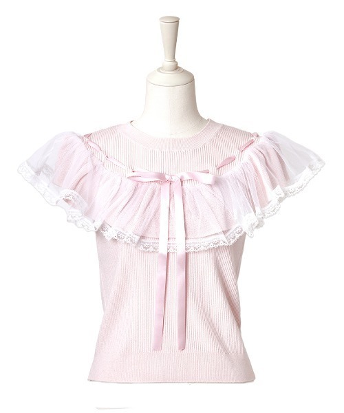 ニット セーター Angelic tulle ＆ ribbonニット レディース