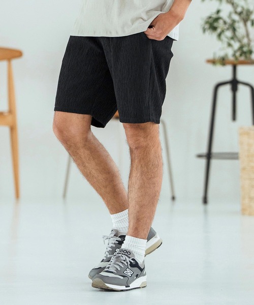Na+H ショートパンツ Magine（マージン） パンツ mp13472-Textured Jacquard Fabric Short