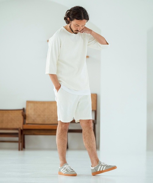 Magine（マージン） パンツ mp13472-Textured Jacquard Fabric Short