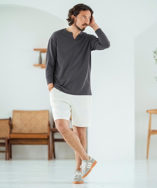Magine（マージン） パンツ mp13472-Textured Jacquard Fabric Short