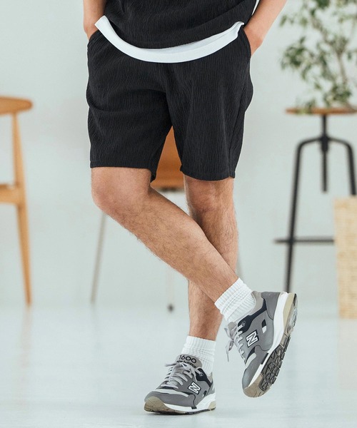 新品machatt マチャット　撥水ショートパンツ Magine（マージン） パンツ mp13472-Textured Jacquard Fabric Short