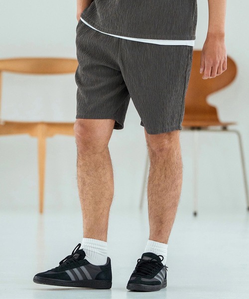 Magine（マージン） パンツ mp13472-Textured Jacquard Fabric Short