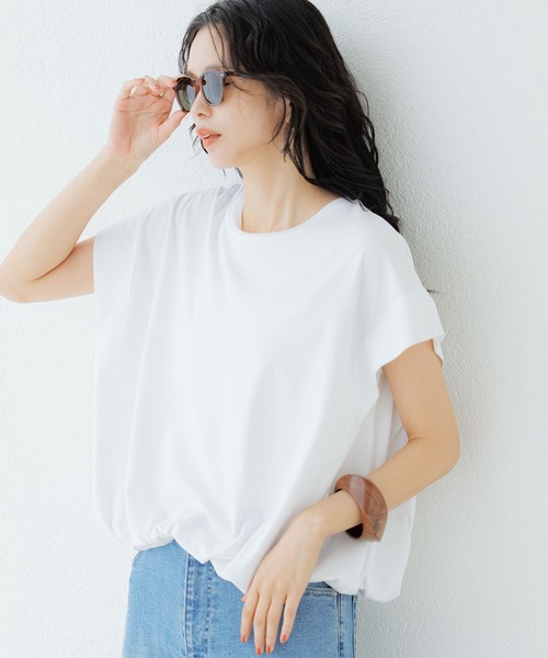 tシャツ BARNYARDSTORM / ウエストゴムスムースプルオーバー 　マシンウォッシャブル　バルーンヘム レディース