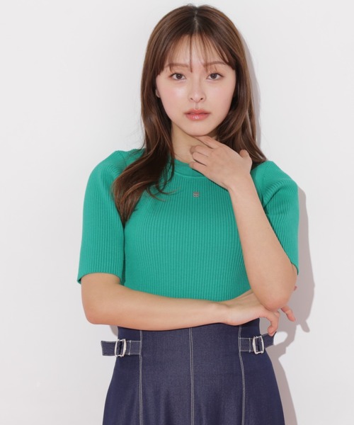 メタルプレートリブニット メタルプレートリブニット | JILL by JILL STUART（ジル バイ