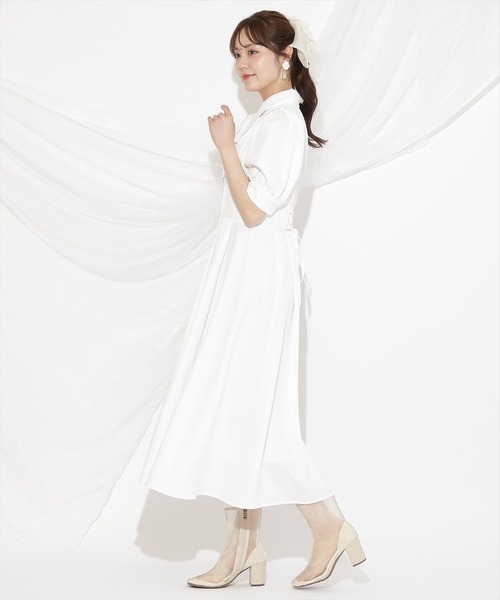 WILLSELECTION ワンピース リボンタイコルセットシャツ