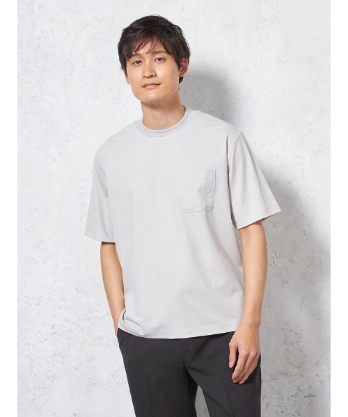 新品 未使用 UNITED TOKYOシャツ メンズ 半袖 接触冷感 ホワイト UNITED TOKYO シャツ SMALL MESH レギュラーシャツ (半袖