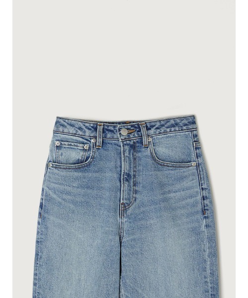 [anuans] повреждение обработка Denim брюки 0 голубой женский 