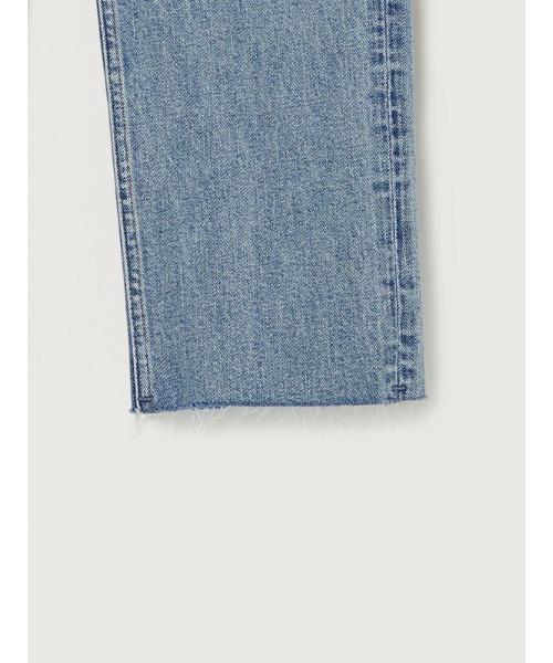 [anuans] повреждение обработка Denim брюки 0 голубой женский 