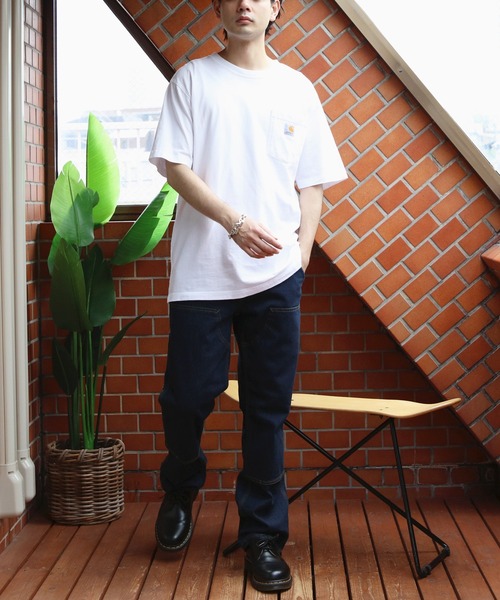 Carhartt ジーンズ リラックスフィットダブルニーデニム メンズ