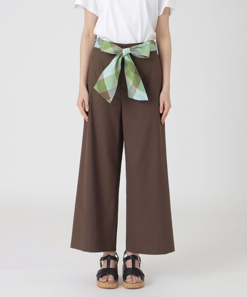 ジンBLUE LABEL CRESTBRIDGEドライオックスワイドパンツ BLUE LABEL CRESTBRIDGE パンツ ドライオックスワイドパンツ