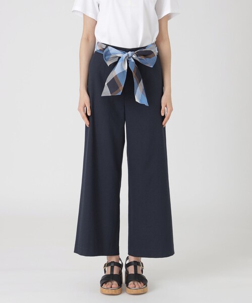 ジンBLUE LABEL CRESTBRIDGEドライオックスワイドパンツ BLUE LABEL CRESTBRIDGE パンツ ドライオックスワイドパンツ