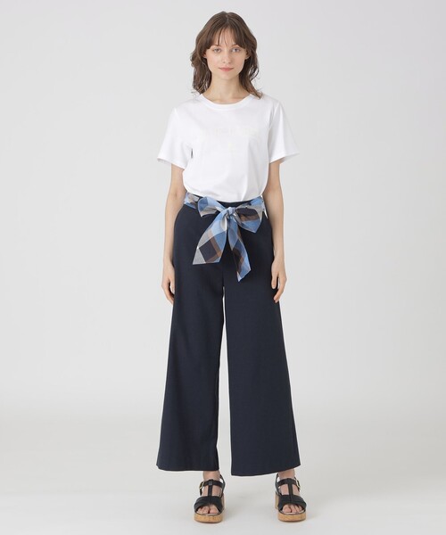 BLUE LABEL CRESTBRIDGE ドライオックスワイドパンツ BLUE LABEL CRESTBRIDGE パンツ ドライオックスワイドパンツ