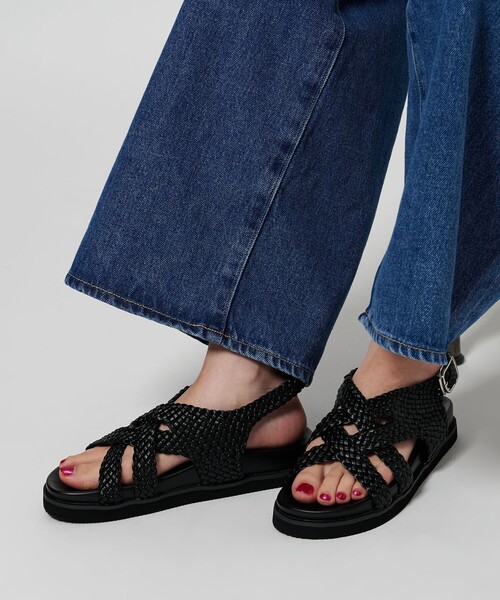 BEAUTY＆YOUTH UNITED ARROWS サンダル レザーライクメッシュ