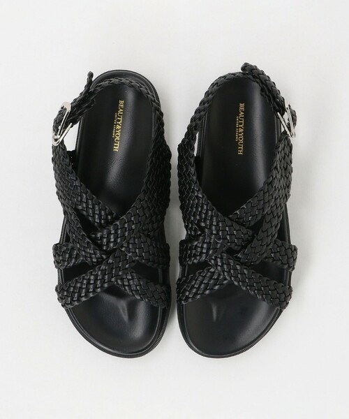 BEAUTY＆YOUTH UNITED ARROWS サンダル レザーライクメッシュ