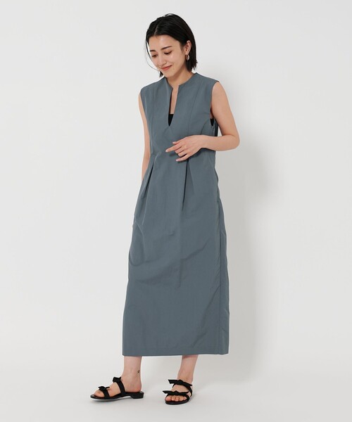 美品ユナイテッドアローズUNITED ARROWSキーネック マキシワンピース UNITED ARROWS（ユナイテッドアローズ）の「キーネック マキシ