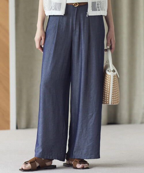 COMME CA ISM パンツ 「セットアップ対応」デニムライク