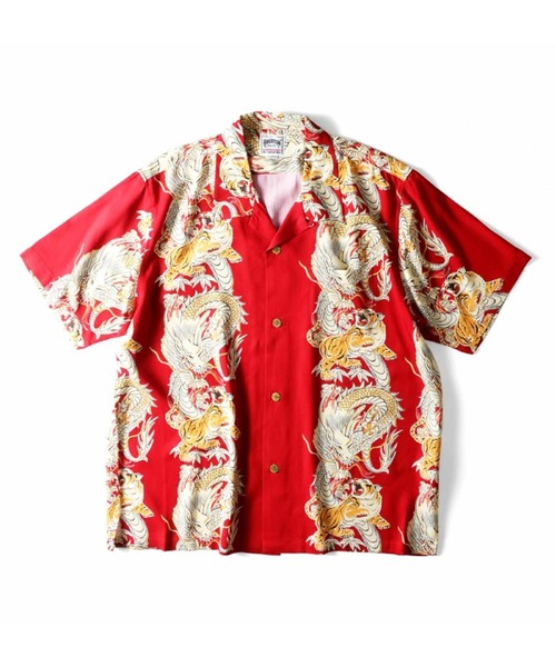 キーン 【HOUSTON】ALOHA SHIRT（龍虎） HOUSTON シャツ 「HOUSTON ヒューストン」DRAGON TIGER RAYON