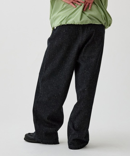 WETTEMPT ワイドパンツ ジーンズ 2TUCK COLOR NEP DENIM / ツータック