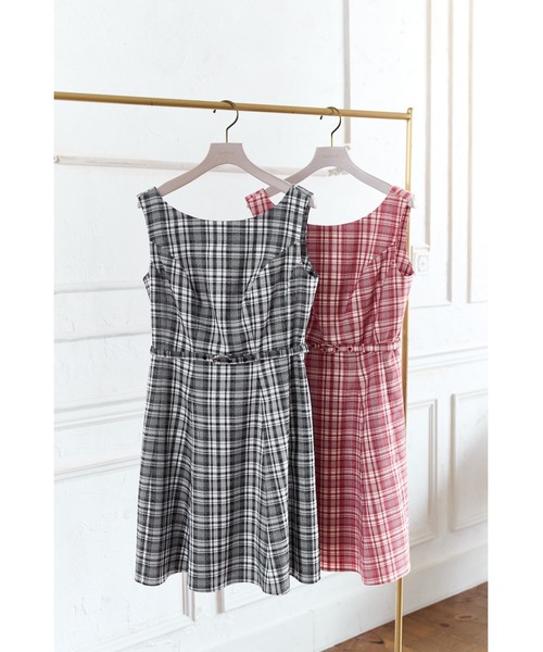 her lip to ワンピース　paddington cherry black / cherry】Paddington Long Dress