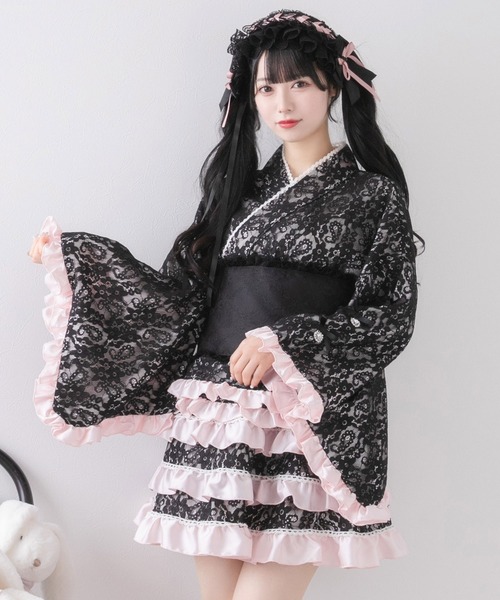 Dear My Love 総レースガーリーセパレート浴衣 総レースリボン浴衣ドレス – レディースファッション通販の夢
