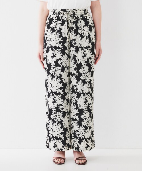 UNTITLED（アンタイトル） パンツ 「ウエストゴム/ワイド/柄