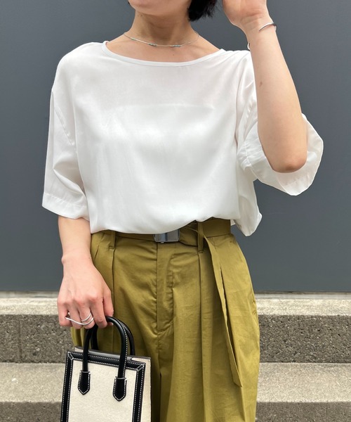 「COLLAGE GALLARDAGALANTE」 半袖ブラウス FREE アイボリー レディース COLLAGE GALLARDAGALANTE 「COLLAGE GALLARDAGALANTE」 半袖
