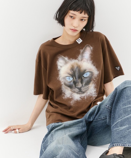 【MIHARAYASUHIRO】Cat Printed T-shirt ねこ Tシャツ 3色 MIHARAYASUHIRO tシャツ 「MIHARA YASUHIRO/ミハラヤスヒロ」CAT