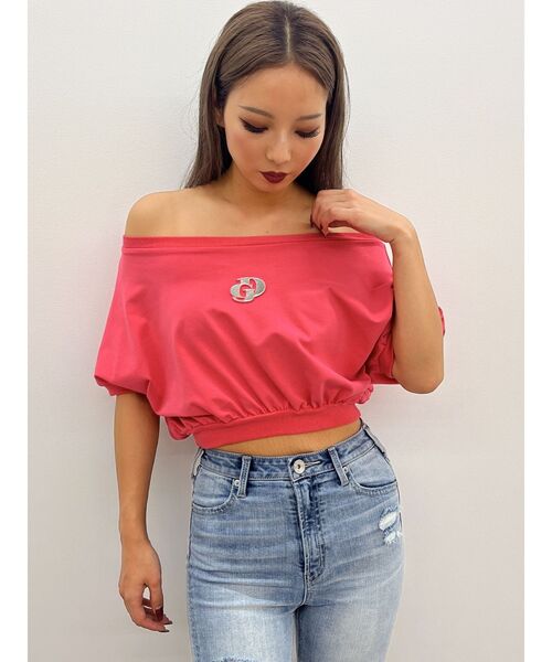 tシャツ GDエンボスオフショルトップス レディース