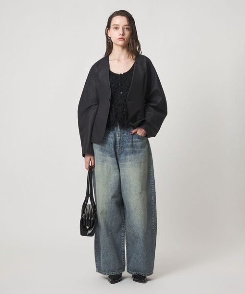 ワイドパンツ ジーンズ デニム デニムパンツ 「ASTRAET」 BIG バルーンデニムパンツ UNISEX レディース メンズの画像
