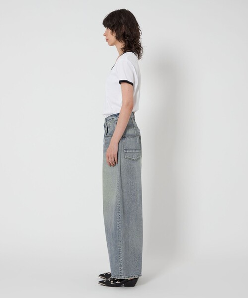 ワイドパンツ ジーンズ デニム デニムパンツ 「ASTRAET」 BIG バルーンデニムパンツ UNISEX レディース メンズの画像