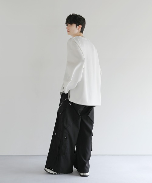 LILL tシャツ コットンポンチロングTシャツ メンズ レディース