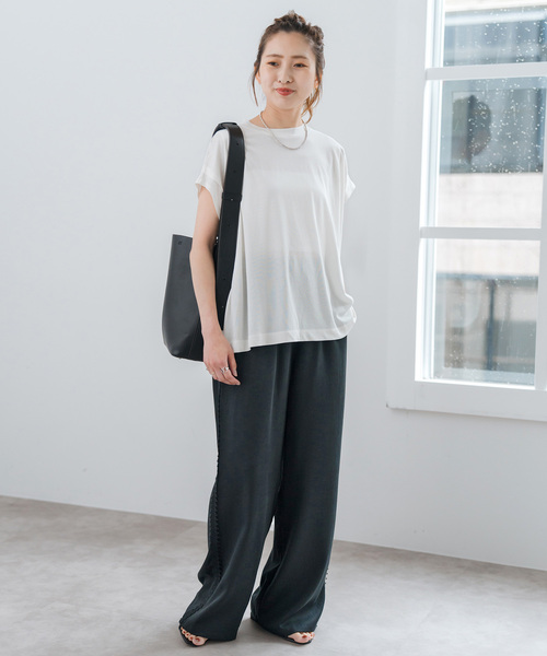 Spick＆Span スラックス パンツ レースラインパンツ レディース