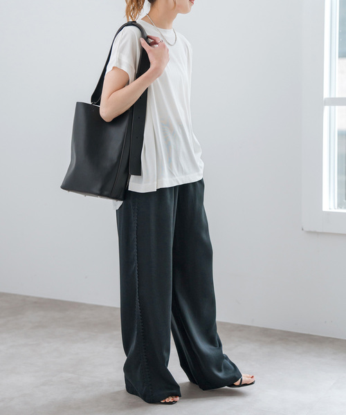 Spick＆Span スラックス パンツ レースラインパンツ レディース