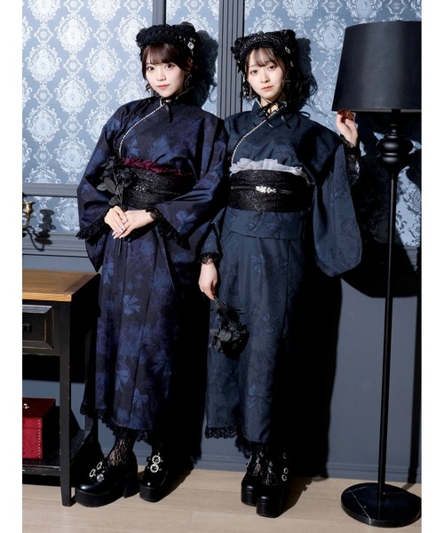 NOEMIE 黒 浴衣・帯セット NOEMIE（ノエミー） 浴衣 ゴシックシャンデリアセパレート浴衣