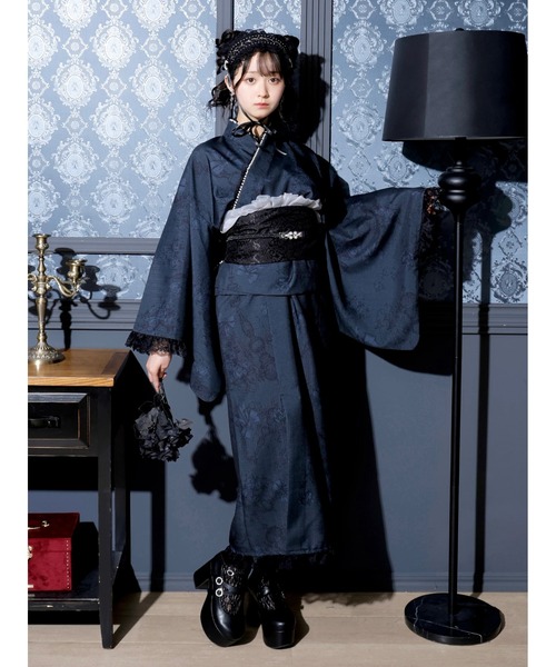 NOEMIE 黒 浴衣・帯セット NOEMIE（ノエミー） 浴衣 ゴシックシャンデリアセパレート浴衣