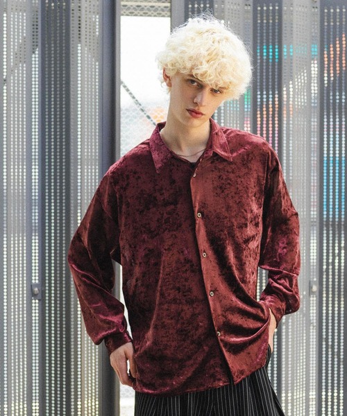 aere シアーベロアシャツ セール】長袖シャツシアーベロア（Tシャツ/カットソー