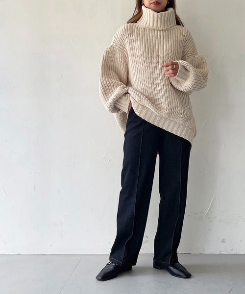 「CLEIO」 デニムパンツ M ネイビー レディース