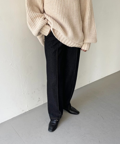 「CLEIO」 デニムパンツ M ネイビー レディース