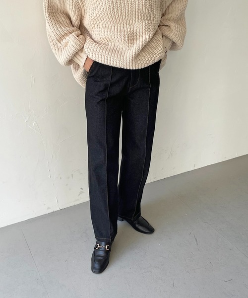 「CLEIO」 デニムパンツ M ネイビー レディース