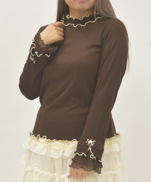 axes femme（アクシーズ ファム） tシャツ ラメチュールメロープル