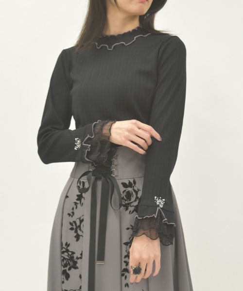 axes femme（アクシーズ ファム） tシャツ ラメチュールメロープル