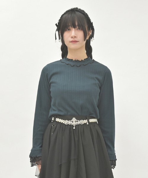 axes femme（アクシーズ ファム） tシャツ ラメチュールメロープル