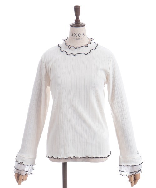 axes femme（アクシーズ ファム） tシャツ ラメチュールメロープル