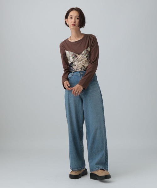 LEPSIM（レプシィム） tシャツ スカーフビスチェ風長袖プルオーバー 603885 レディース : ZOZOTOWN Yahoo!店 ...