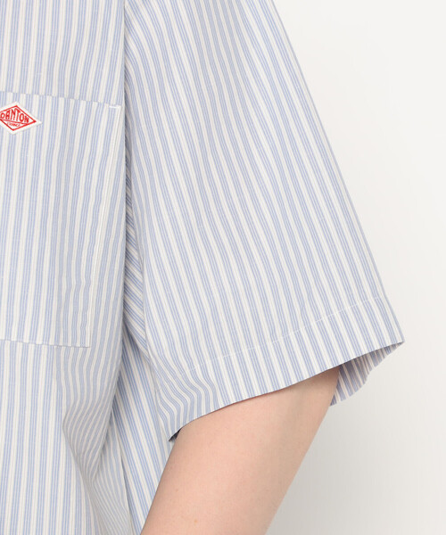 Danton（ダントン） 半袖シャツ 44 ブルー系その他 メンズ : ZOZOTOWN